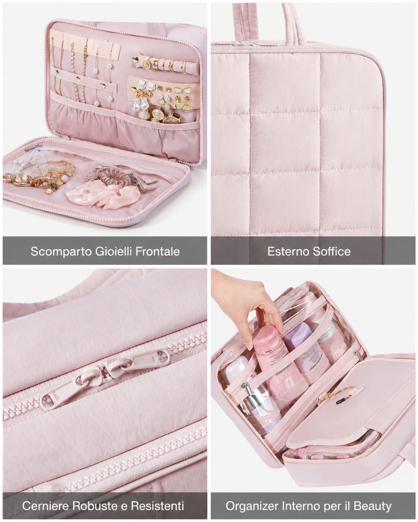 TesoroBorsa™ | Il Beauty Salvaspazio con Scomparto Gioielli