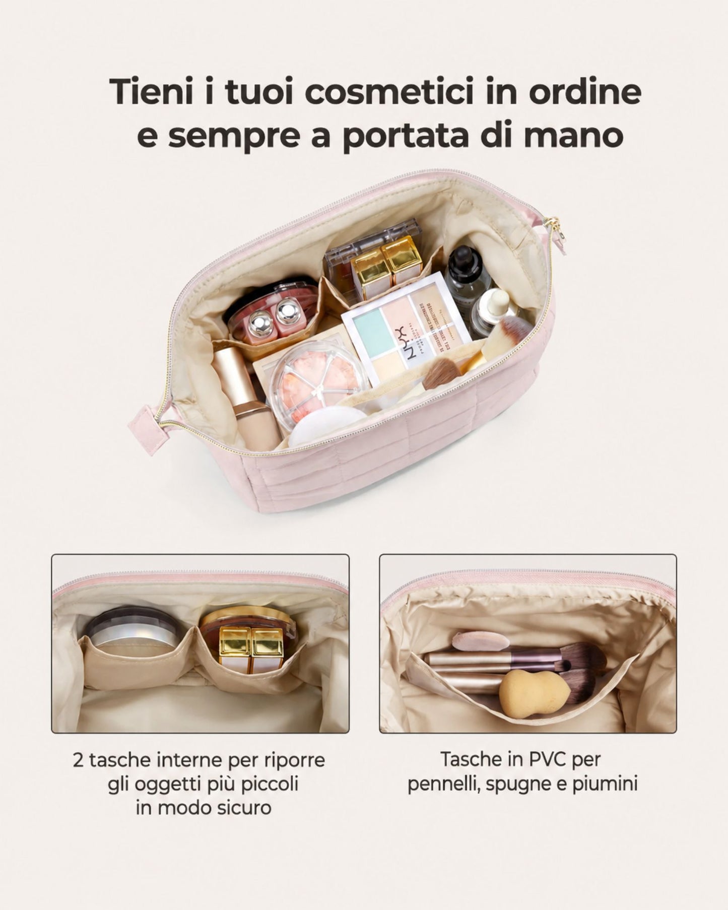 NuvoleViaggio™ | La trousse morbida per portare il tuo beauty ovunque