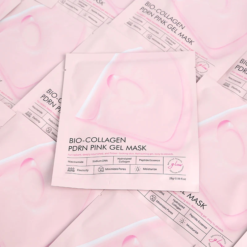 Groothandel PDRN Zalm DNA Bio Collageen Roze Jelly Gel Mask voor Huidhydratatie & Versteviging Koreaanse Huidverzorging Gezichtsmaskers Verzorgingsproducten