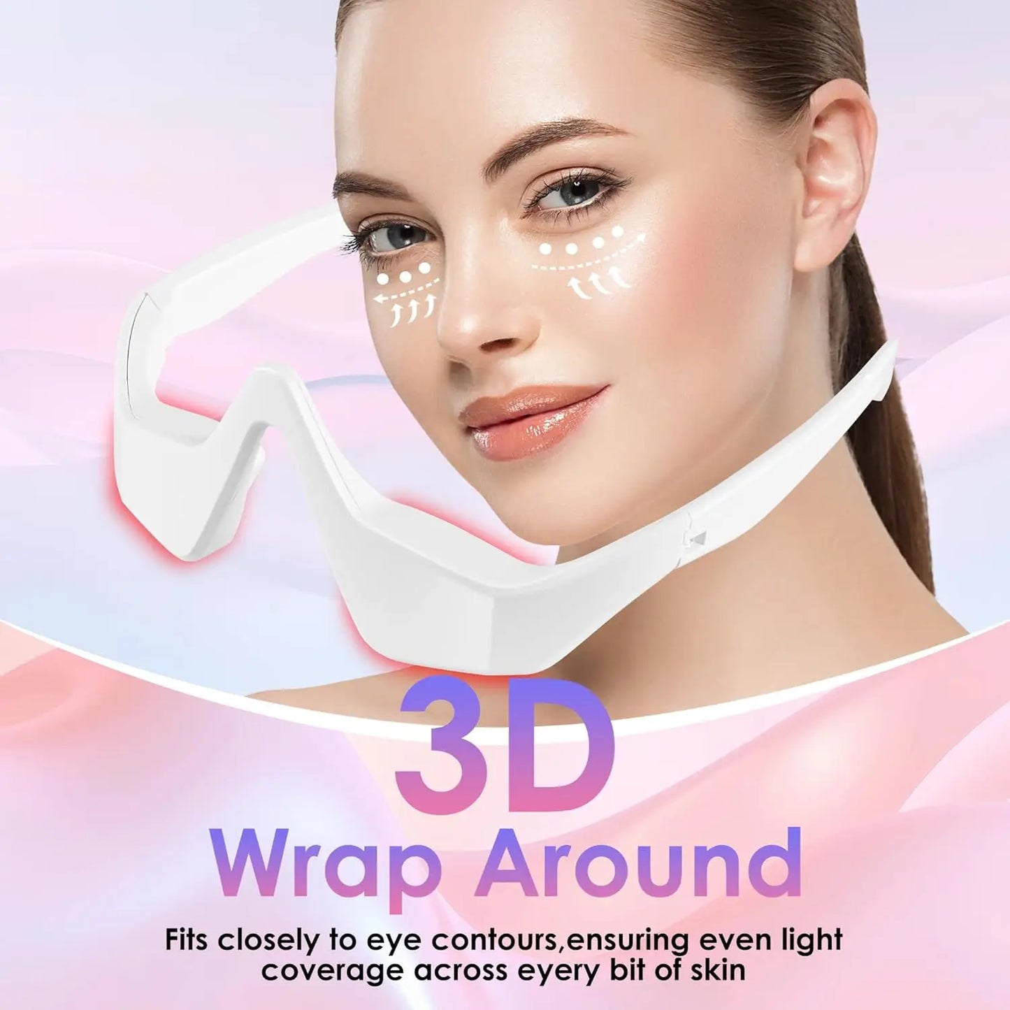 Onderoog infrarood fysiotherapie bril & microcurrent oogmassager type-C USB oplaadbaar 1000mAh lithium batterij anti-veroudering