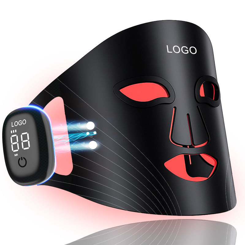 Cross-Border Popular Red Light Beauty Mask, Wireless Magnetic Infrared Whitening and Skin Rejuvenation Electronic Beauty Device